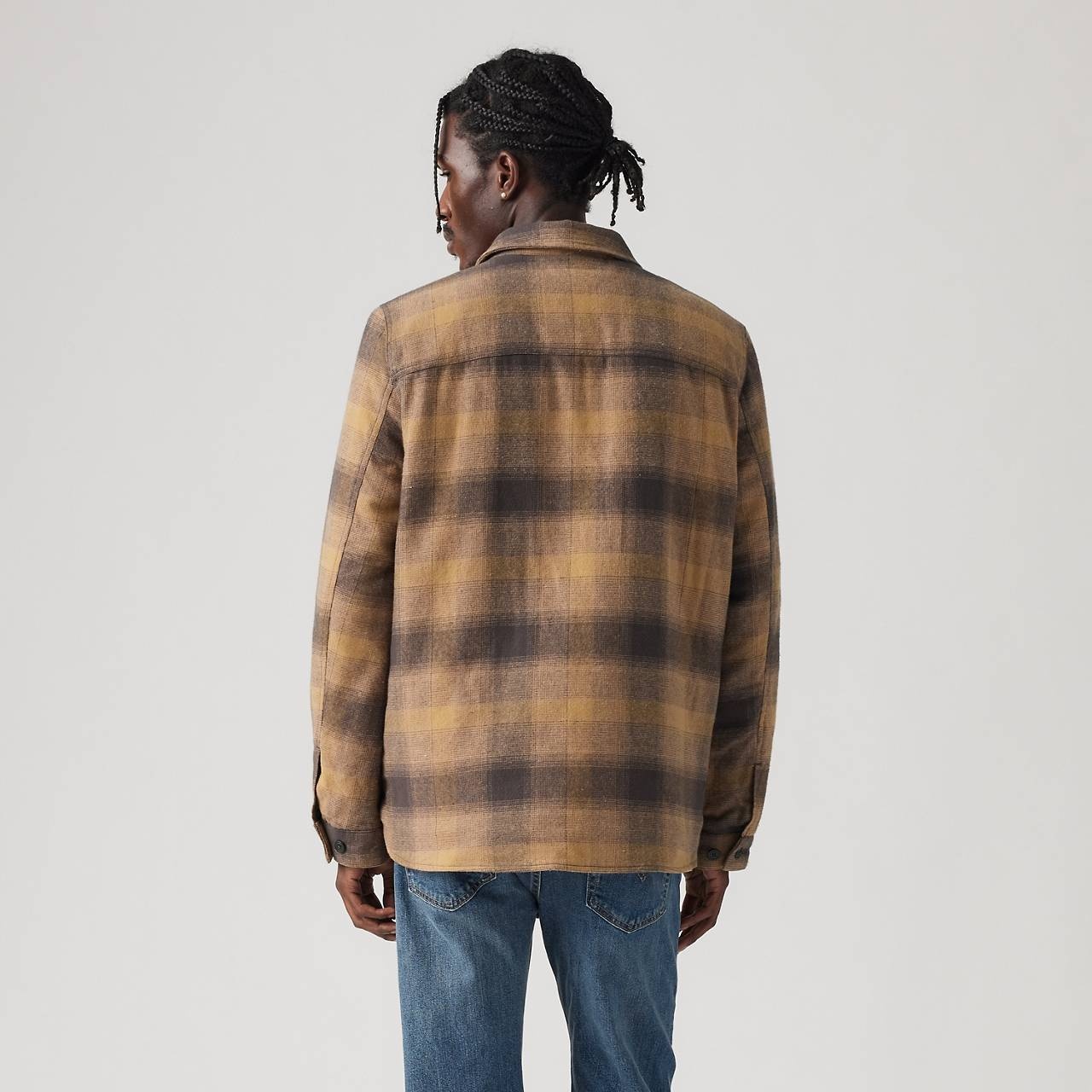QUILT LINED PLAID SHACKET - 3