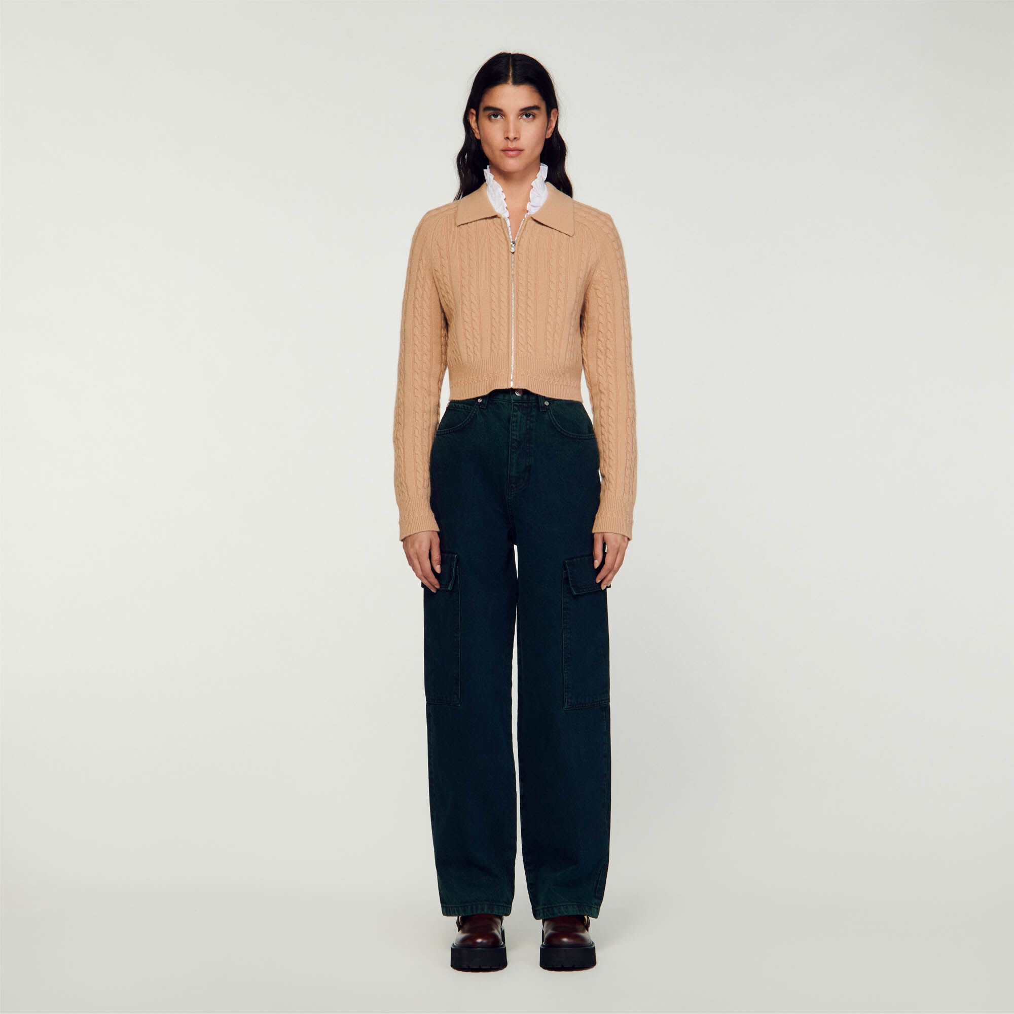 CROPPED KNITTED CARDIGAN - 3
