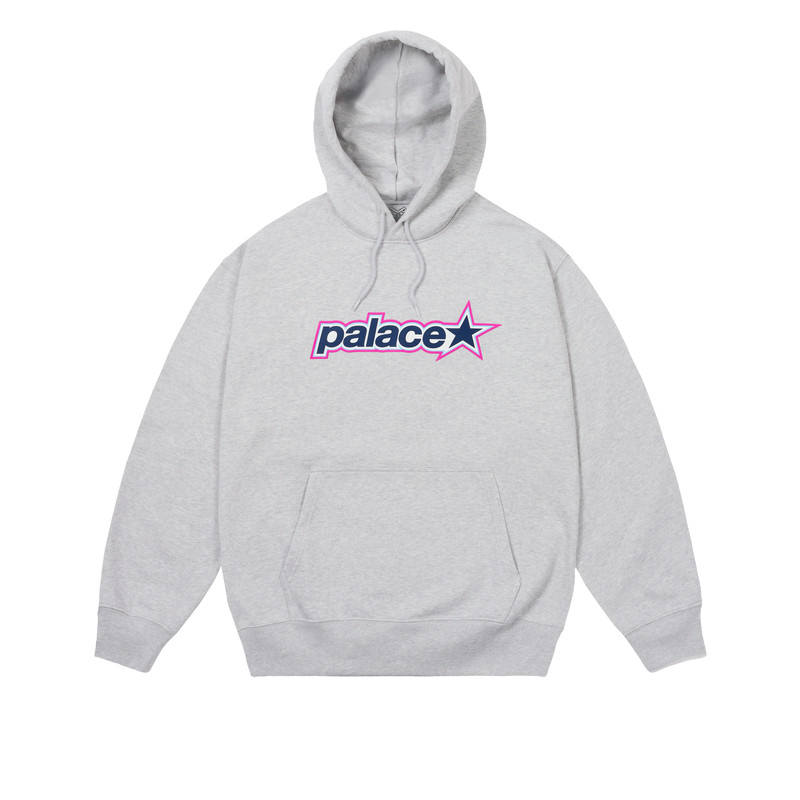P STAR HOOD GREY MARL 1