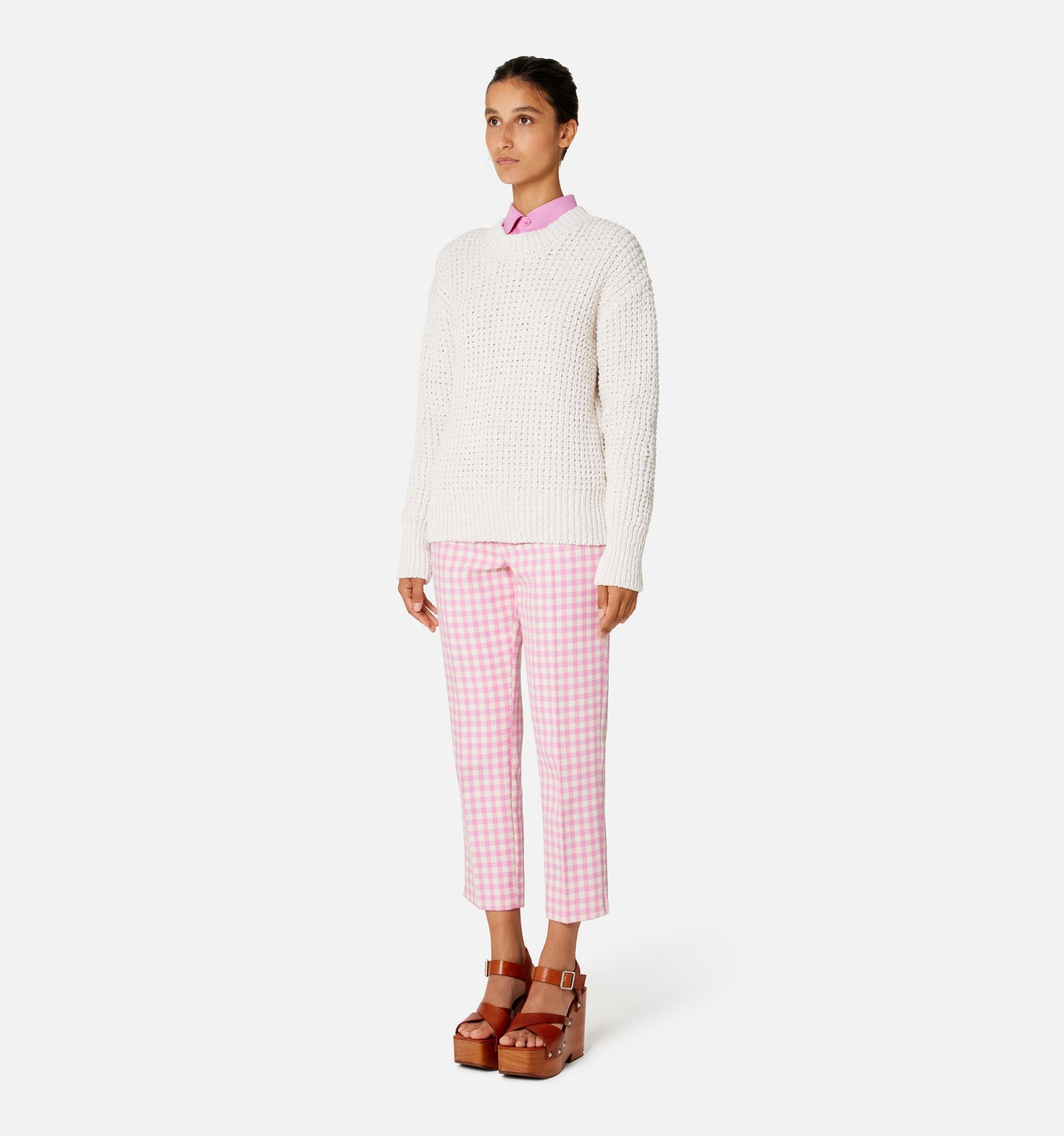 Waffle Knit Sweater - 4