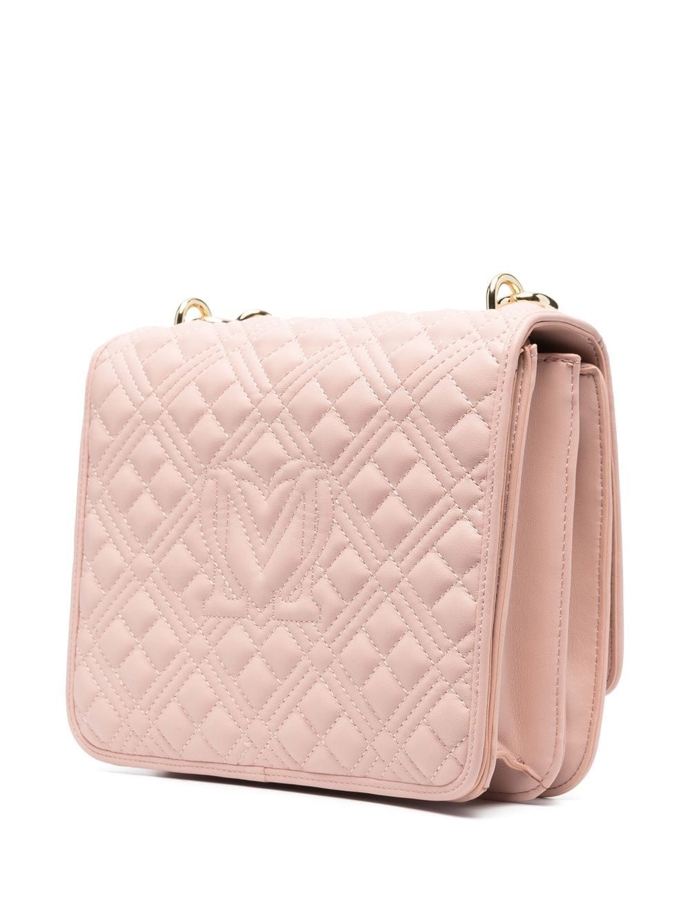 quilted logo-plaque shoulder bag - 3