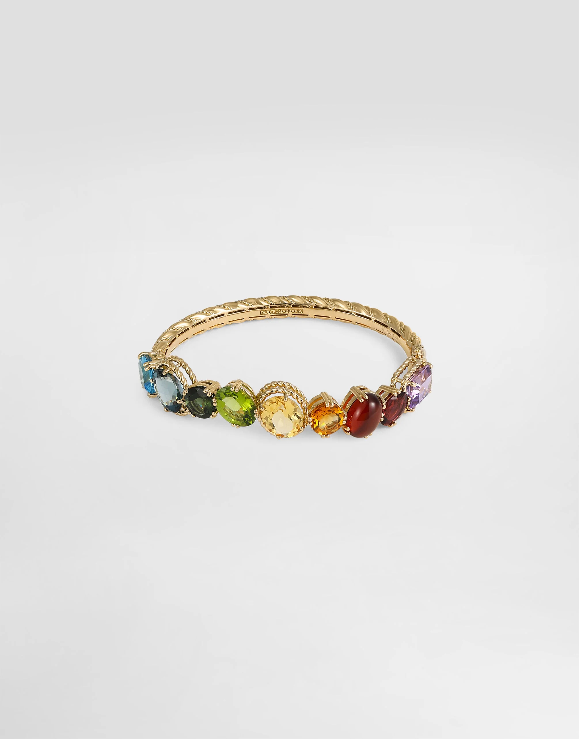 Rainbow bracelet in 18-karat yellow gold with multicolored gemstones - 1