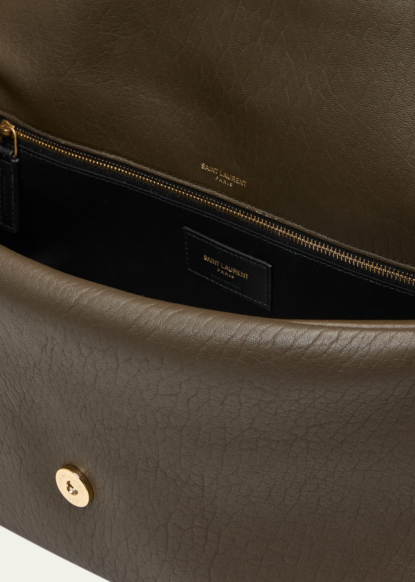 Calypso Large YSL Shoulder Bag in Leather - 4