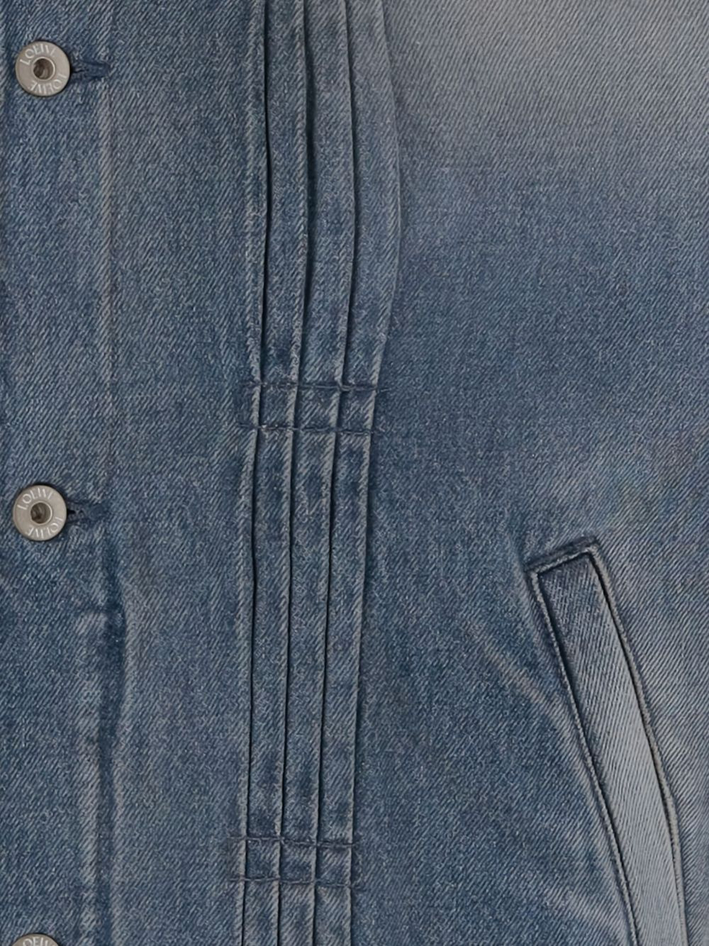 gradient denim jacket - 3