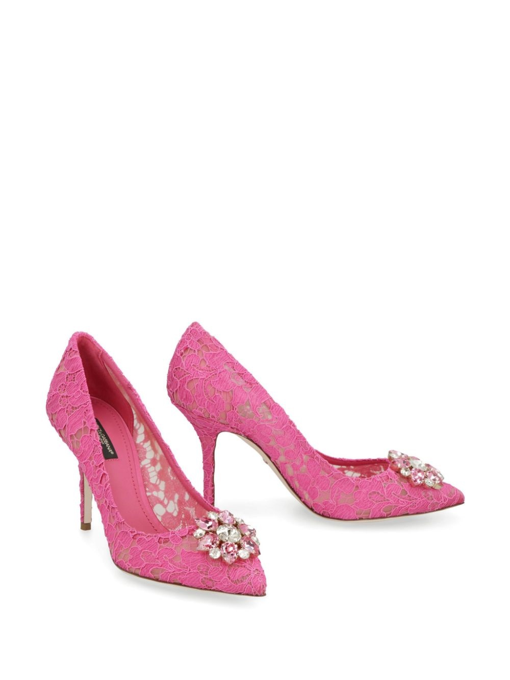 Belucci Taormina lace 90mm pumps - 2