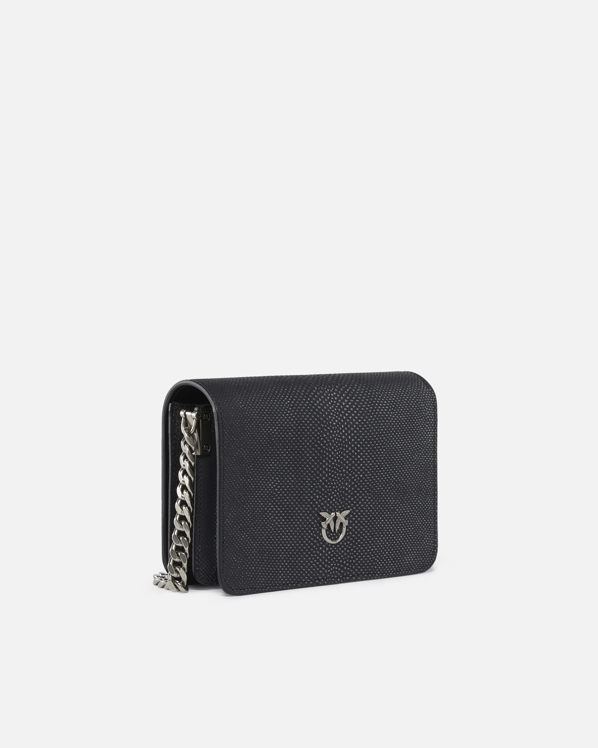 MINI LOVE BAG CROSSBODY BAG IN GLITTER PYTHON PINKO GALLERIA. - 2