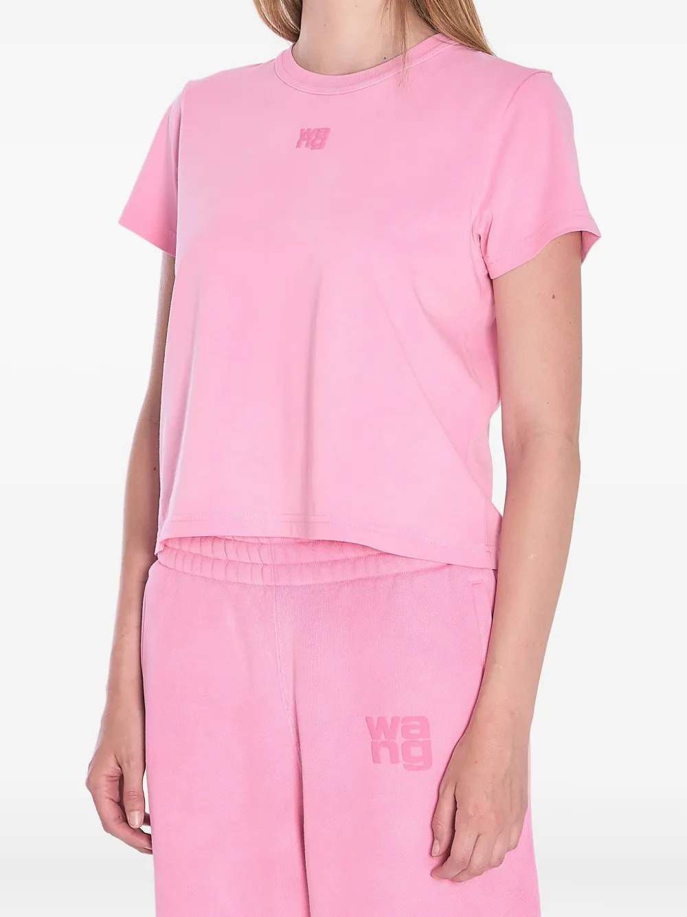 T BY ALEXANDER WANG - Women Essential Jersey Puff Logo Shrunk Tee - 2