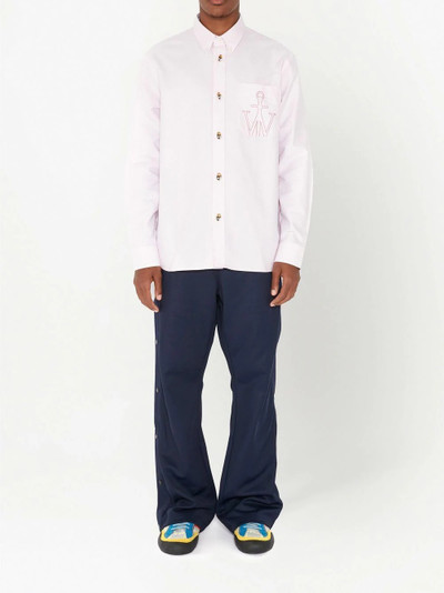 JW Anderson logo-embroidered cotton shirt outlook