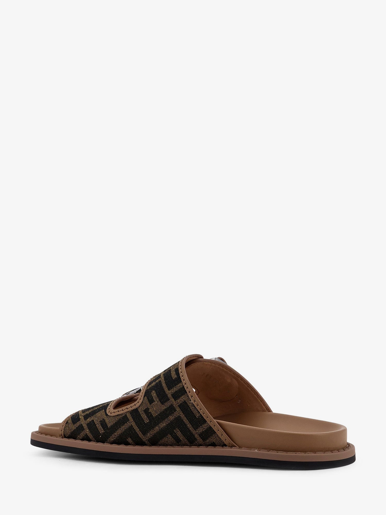FEEL JACQUARD FF FABRIC SANDALS - 3