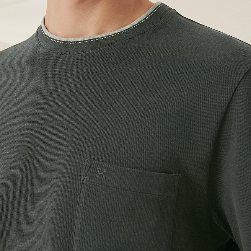 "Piqures Sellier" bicolor t-shirt - 3