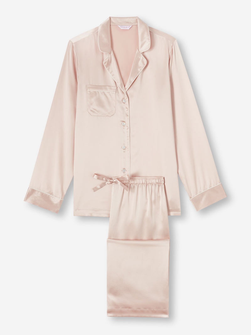 Women's Pajamas Bailey Silk Satin Champagne - 1