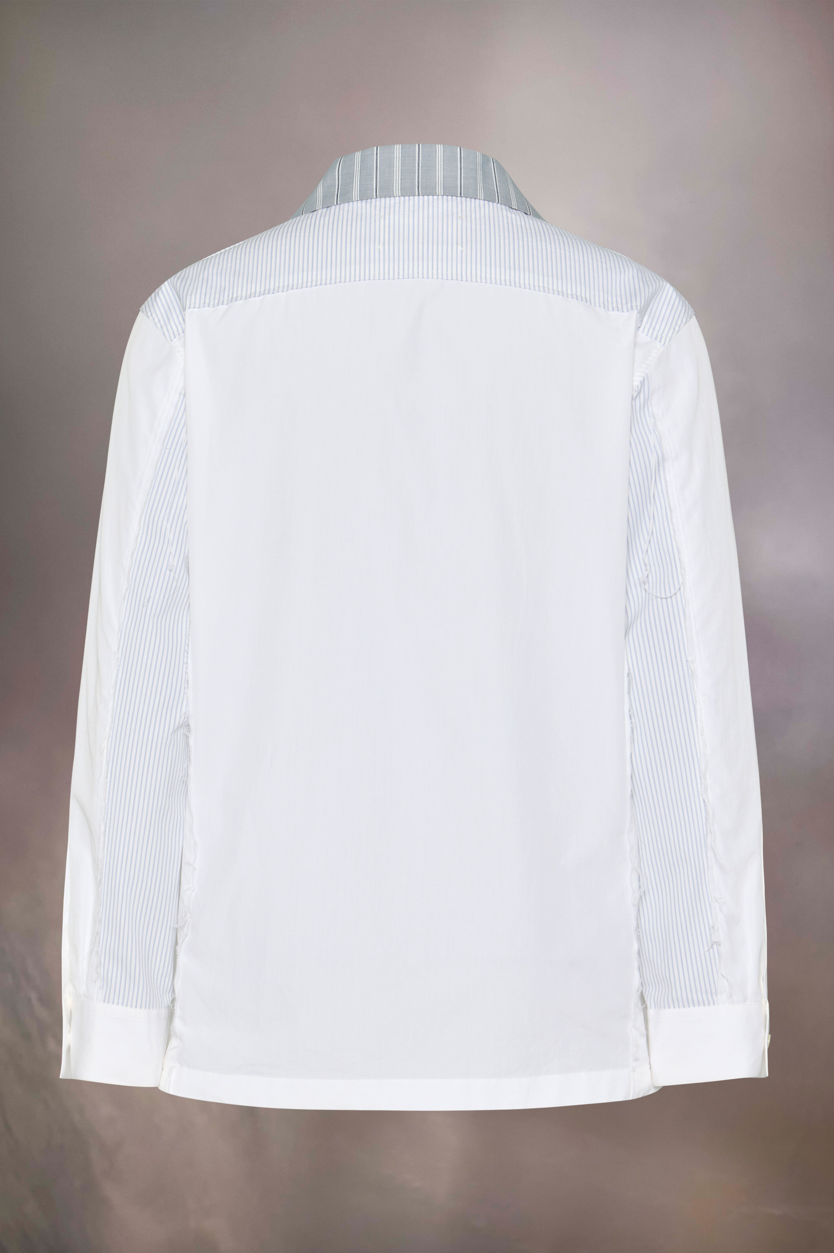 Patchwork pinstripe shirt - 2