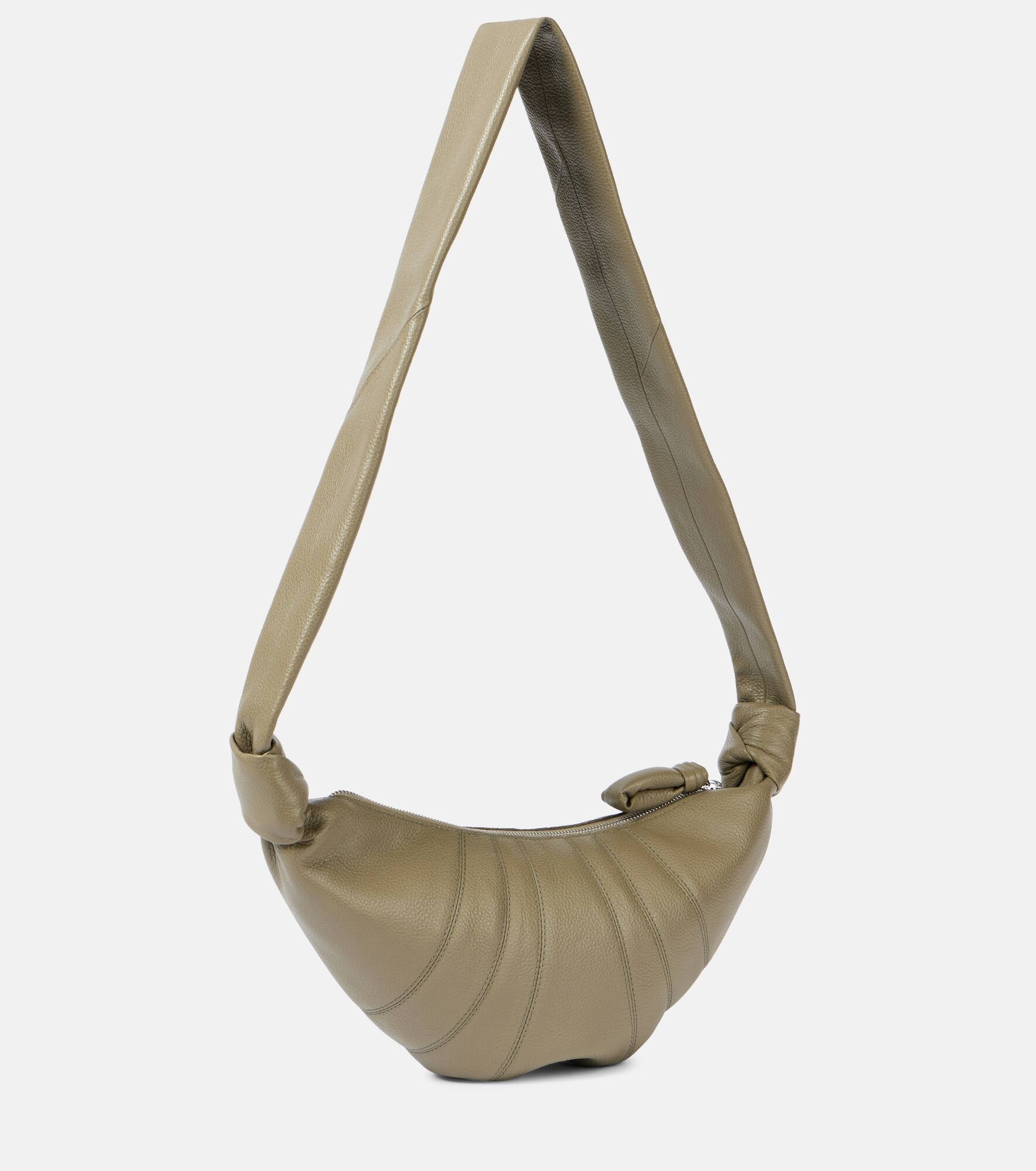 Croissant Small leather shoulder bag - 4