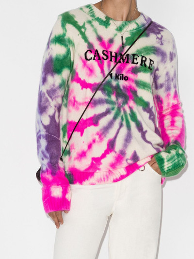 The Elder Statesman tie-dye cashmere jumper outlook