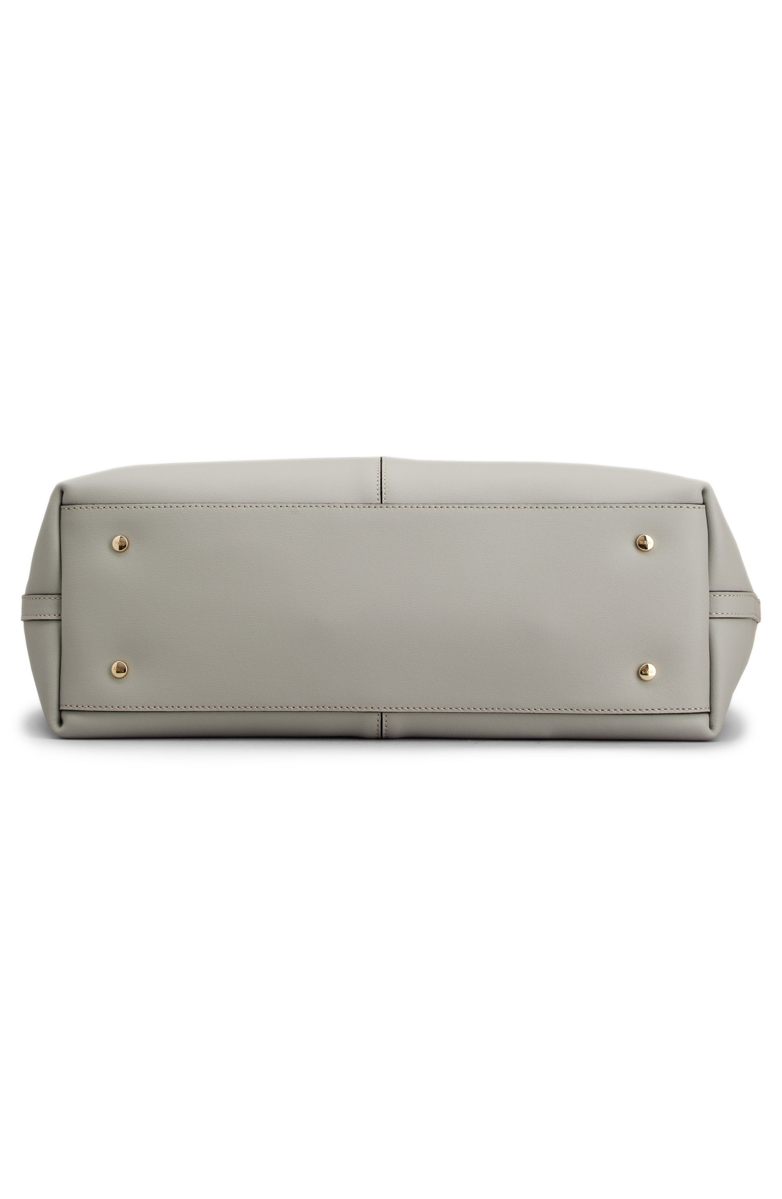 Tod's Medium Leather Shopping Bag in Gabbiano/Palude at Nordstrom - 4