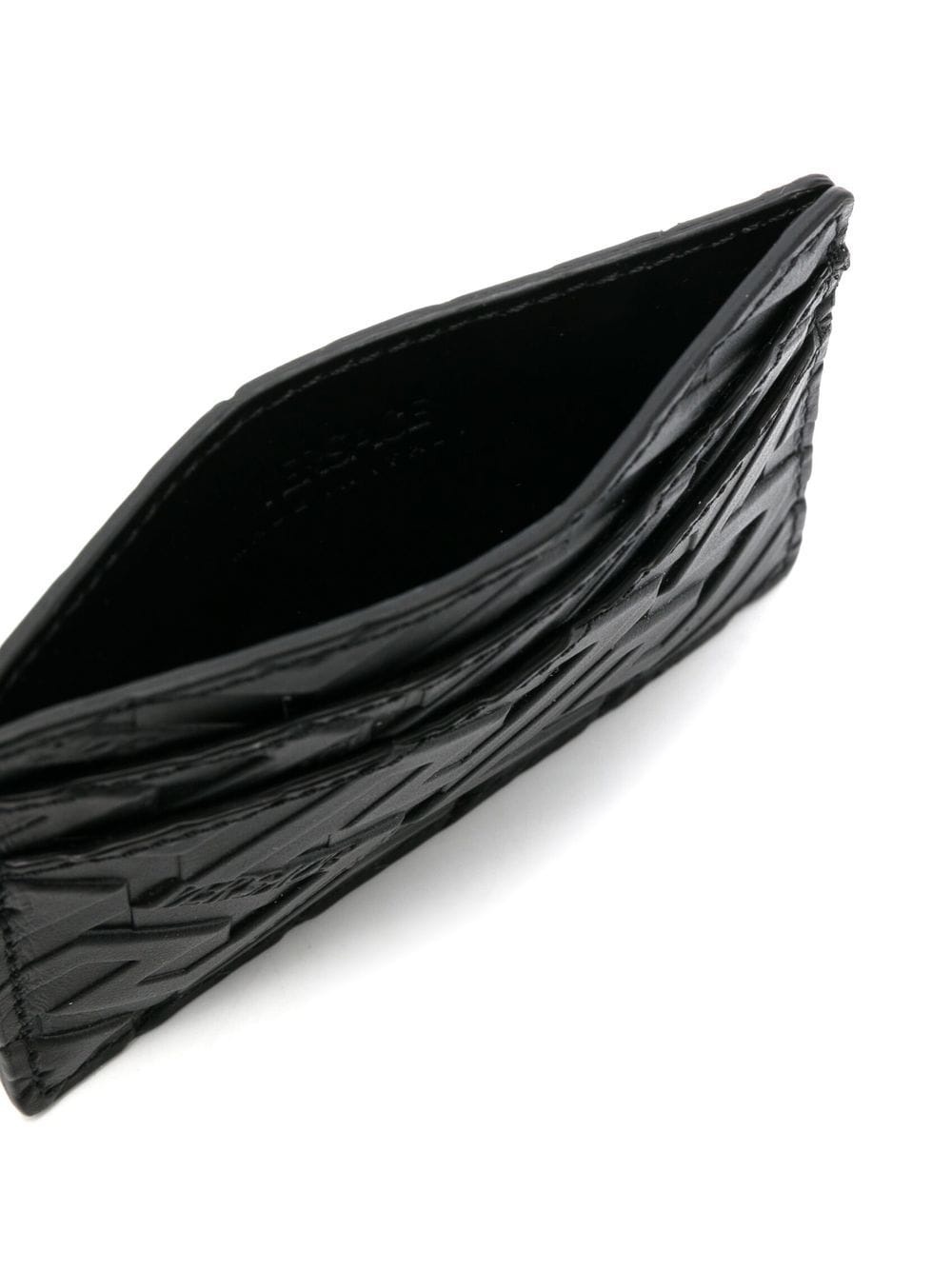 embossed monogram leather cardholder - 3