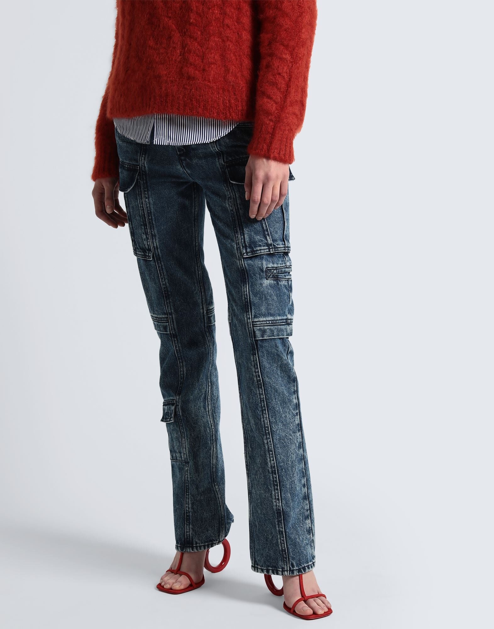 Blue Women's Denim Pants - 2