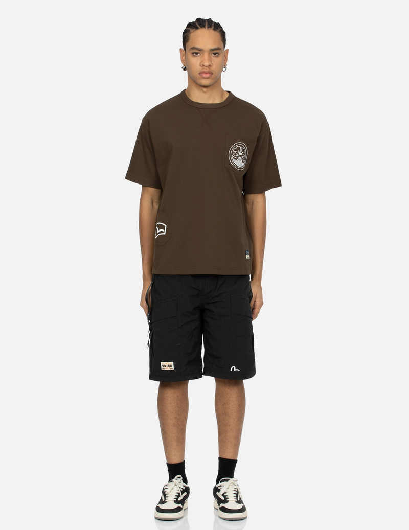 MULTI-POCKET PRINT AND SEAGULL BRUSHSTROKE DAICOCK PRINT RELAX FIT T-SHIRT 5