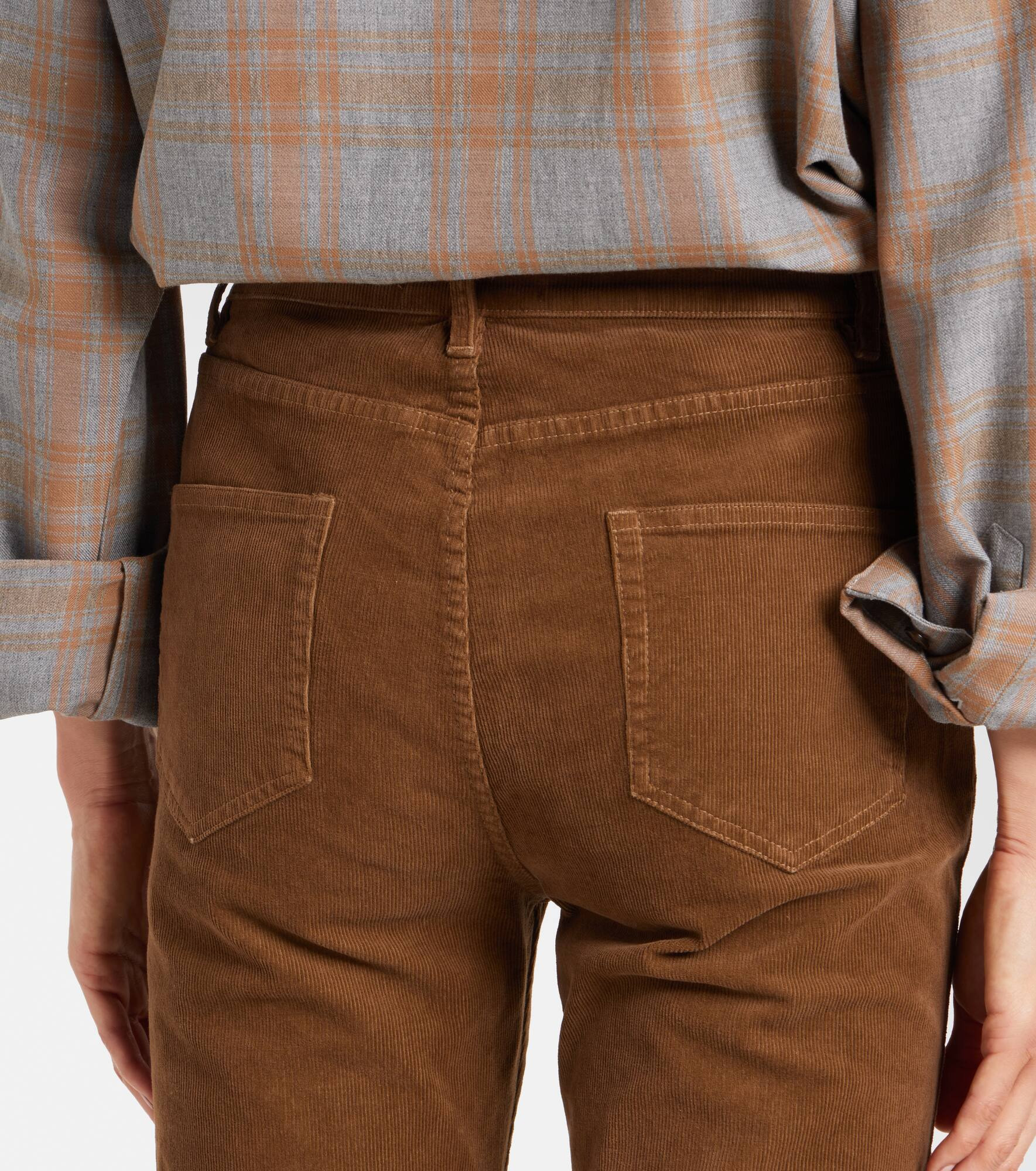 Joan high-rise cotton-blend corduroy flared pants - 6