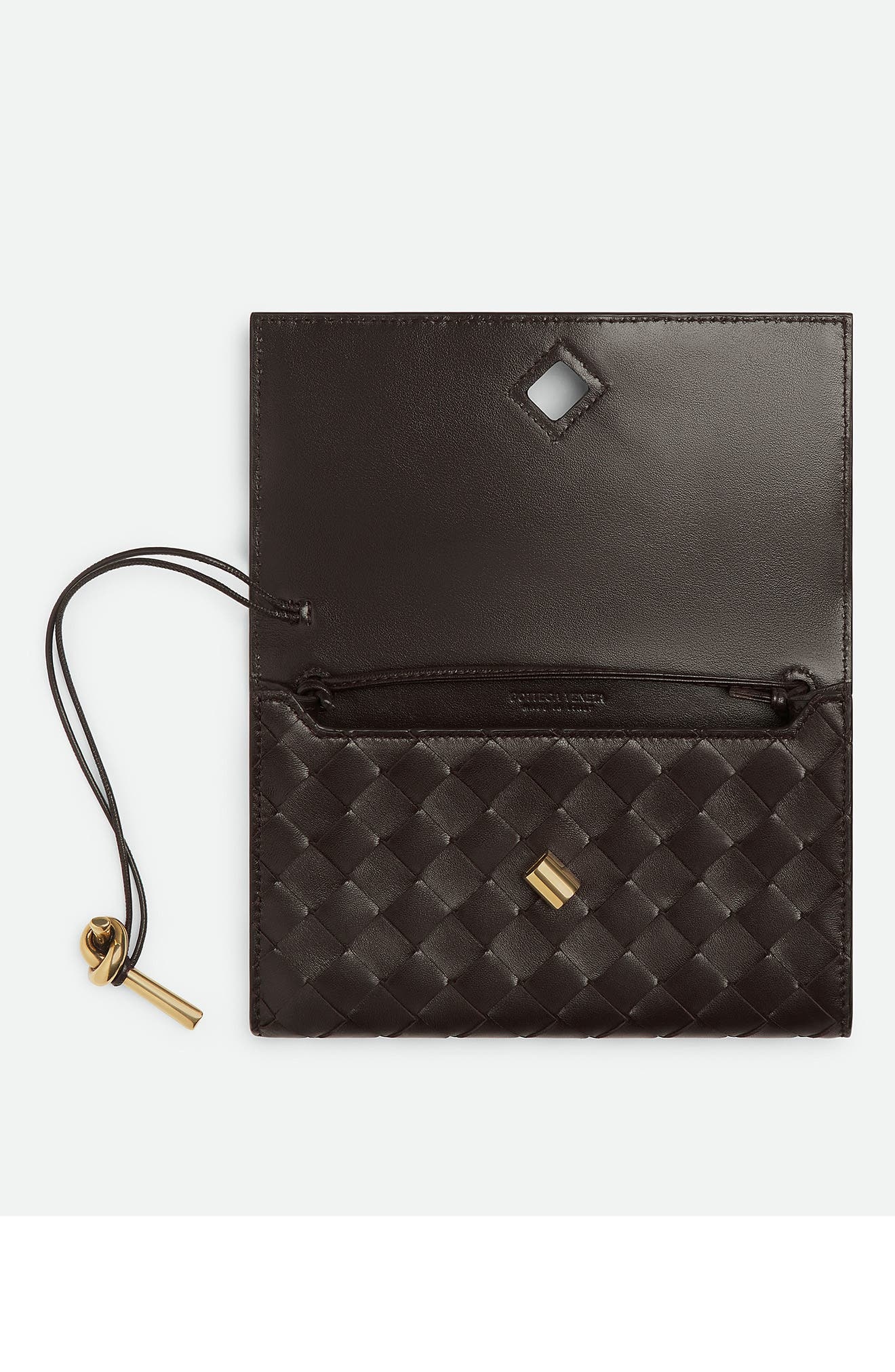 Bottega Veneta Andiamo Intrecciato Leather Slim Shoulder Bag in 2190 Fondant-M Brass at Nordstrom - 4