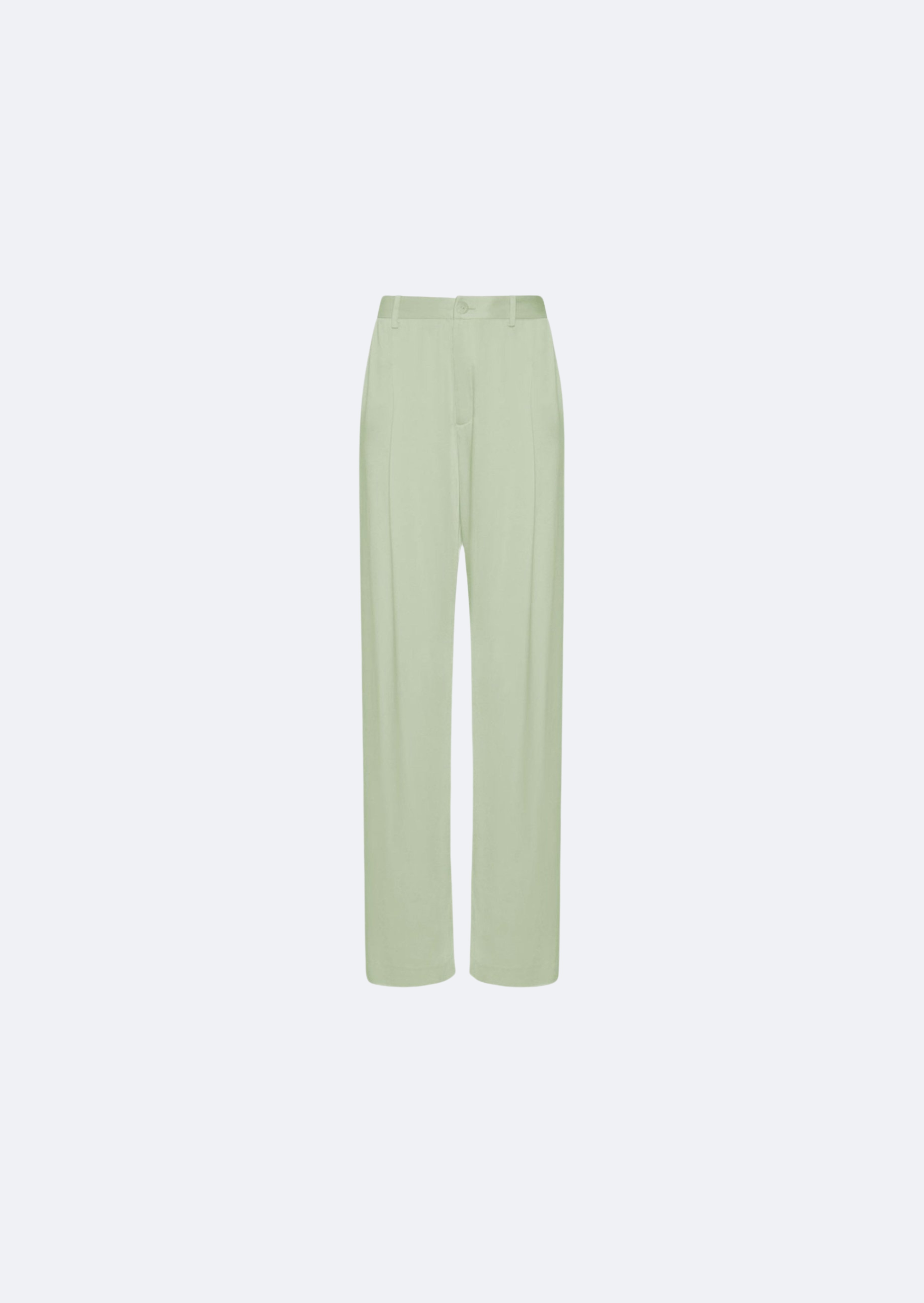 Silky Twill Relaxed Pleated Pant - 1