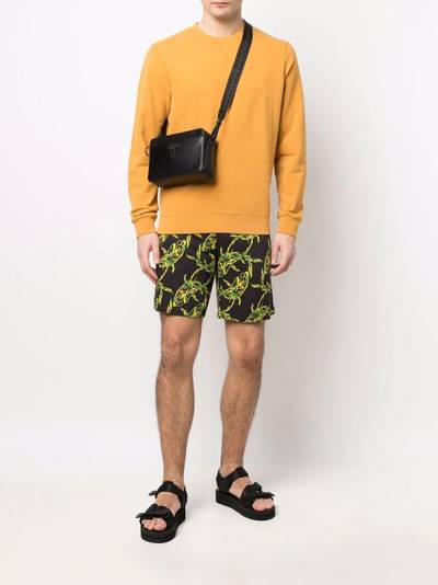 MSGM shark chain-print bermuda shorts outlook