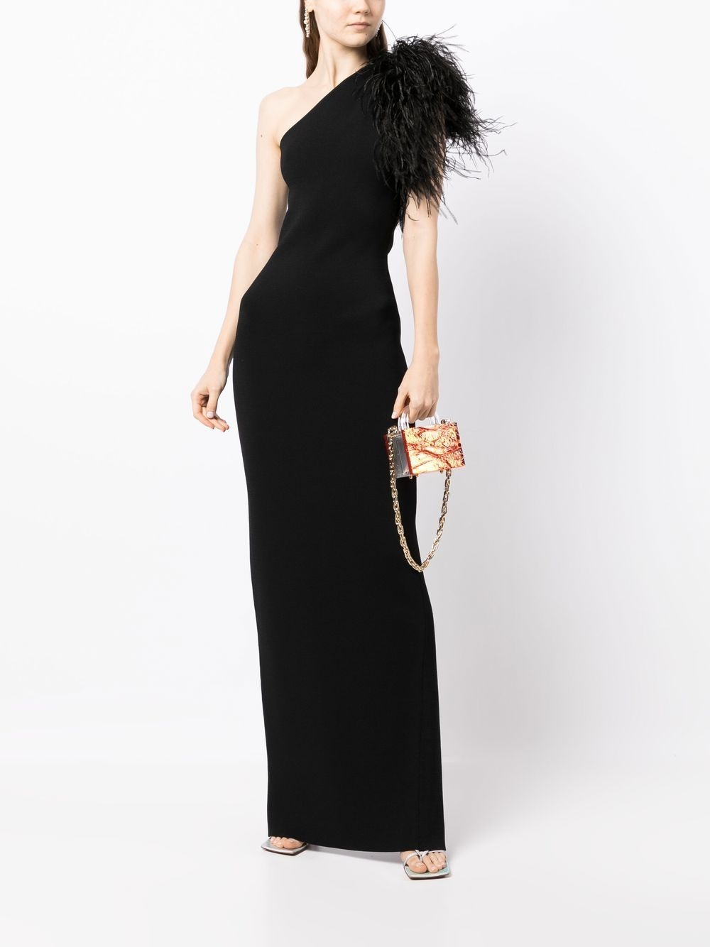 Elcie one-shoulder gown - 2