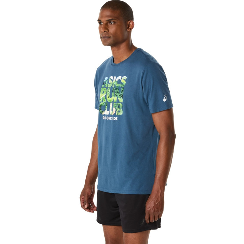UNISEX ASICS RUN OUTSIDE CLUB SHORT SLEEVE TEE 3