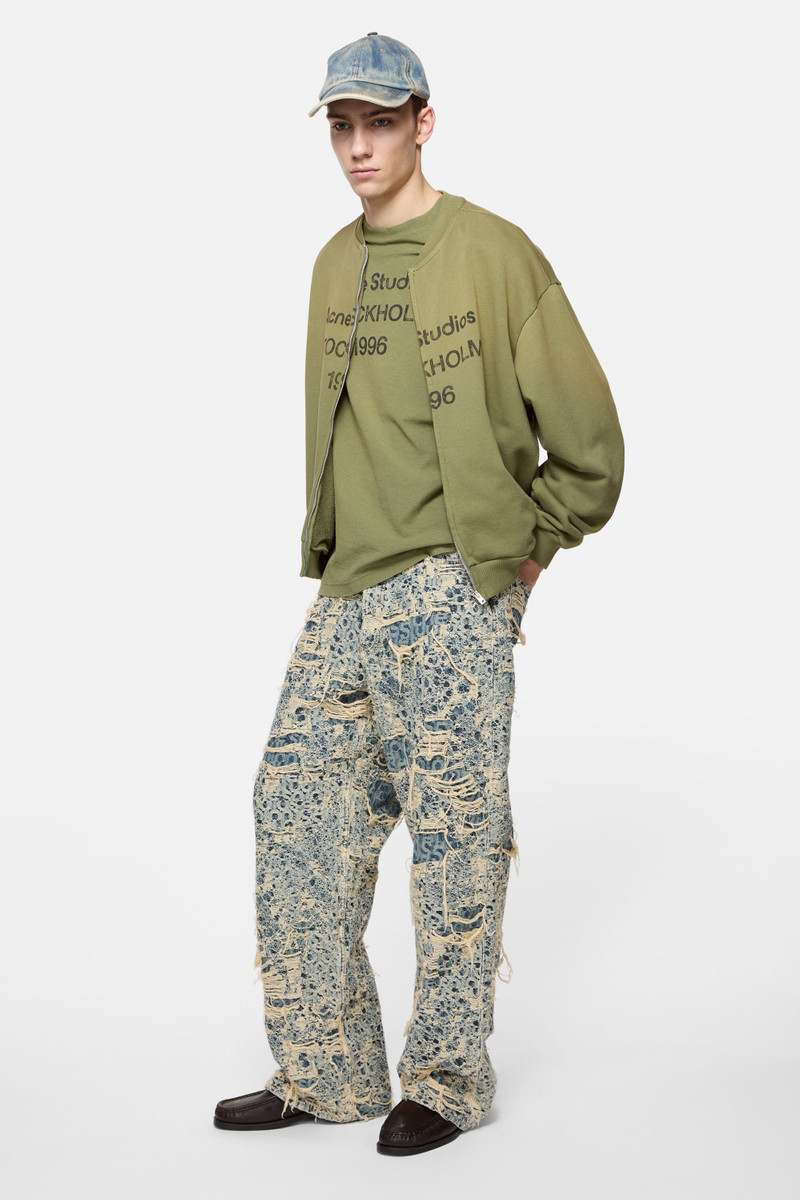 Acne Studios Zip-up cardigan - Olive green outlook
