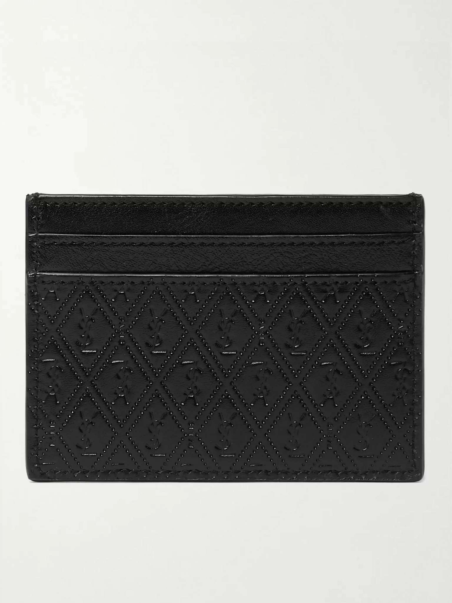 Logo-Debossed Leather Cardholder - 1