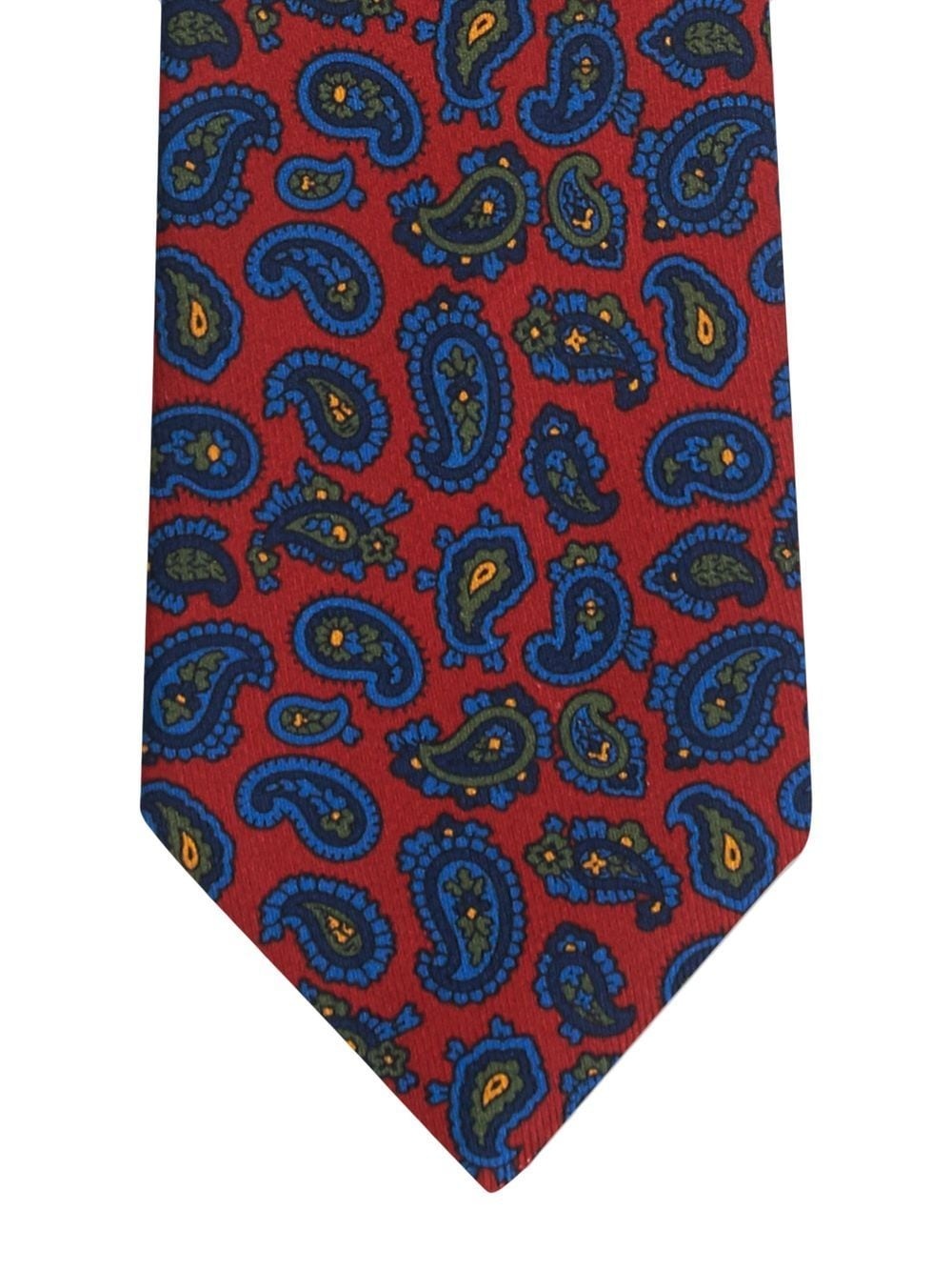 paisley-print silk tie - 2