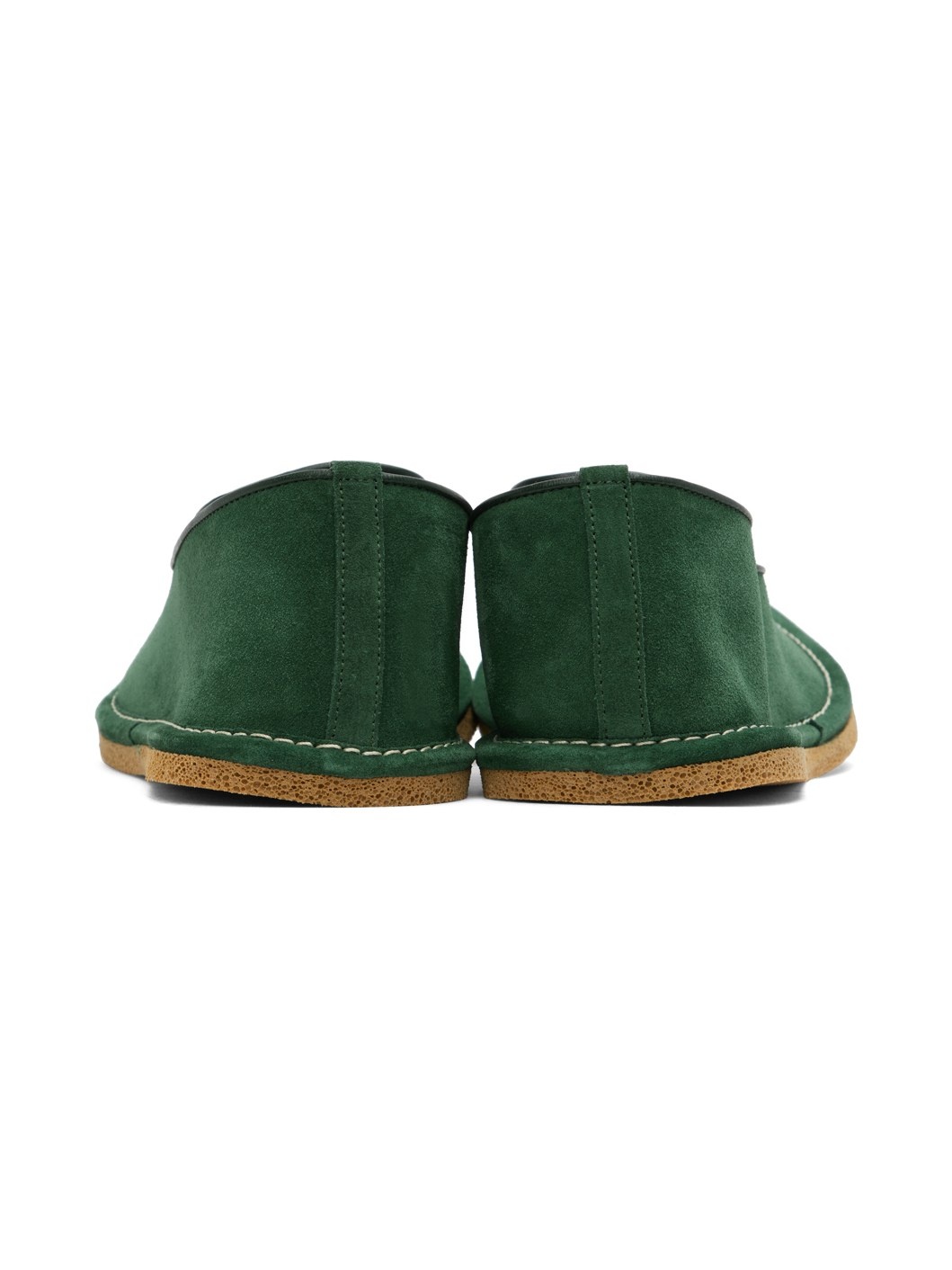 Green Slip-On Loafers - 2