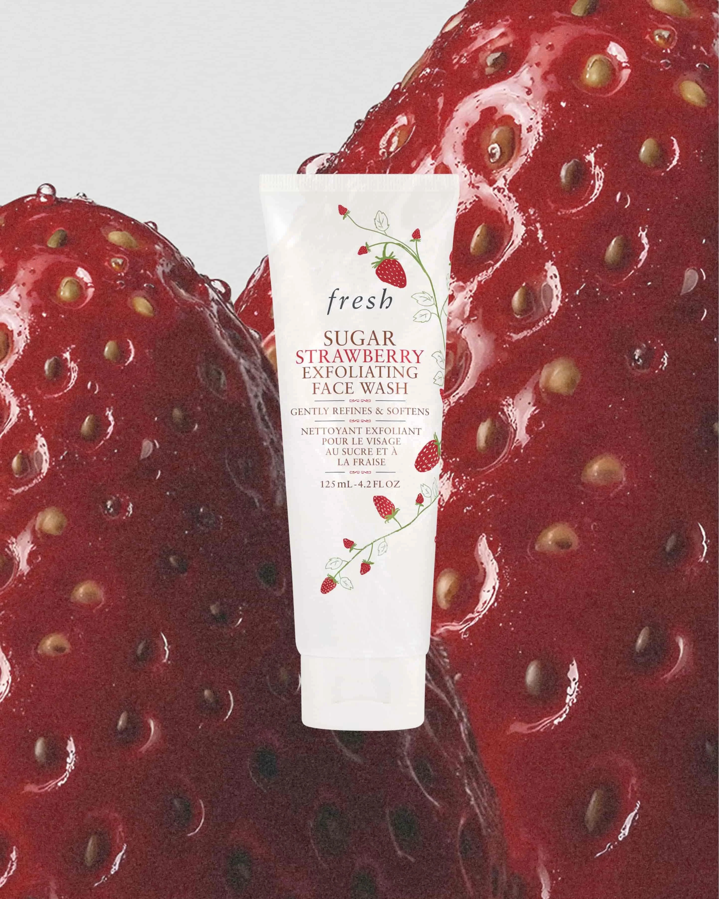 sugar strawberry exfoliating face wash - 1