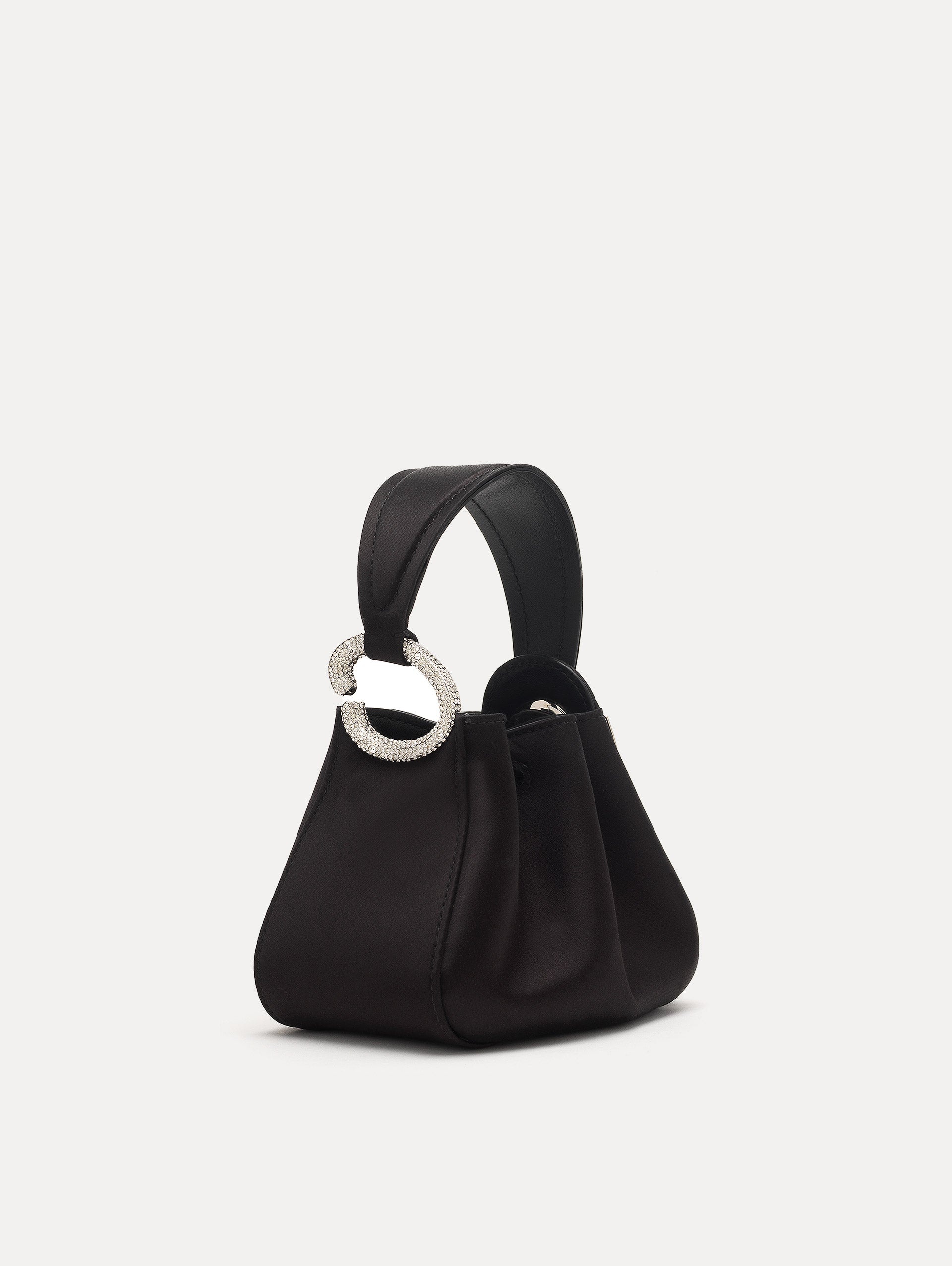 CRYSTAL PAVE NANO O HANDLE BAG - 1