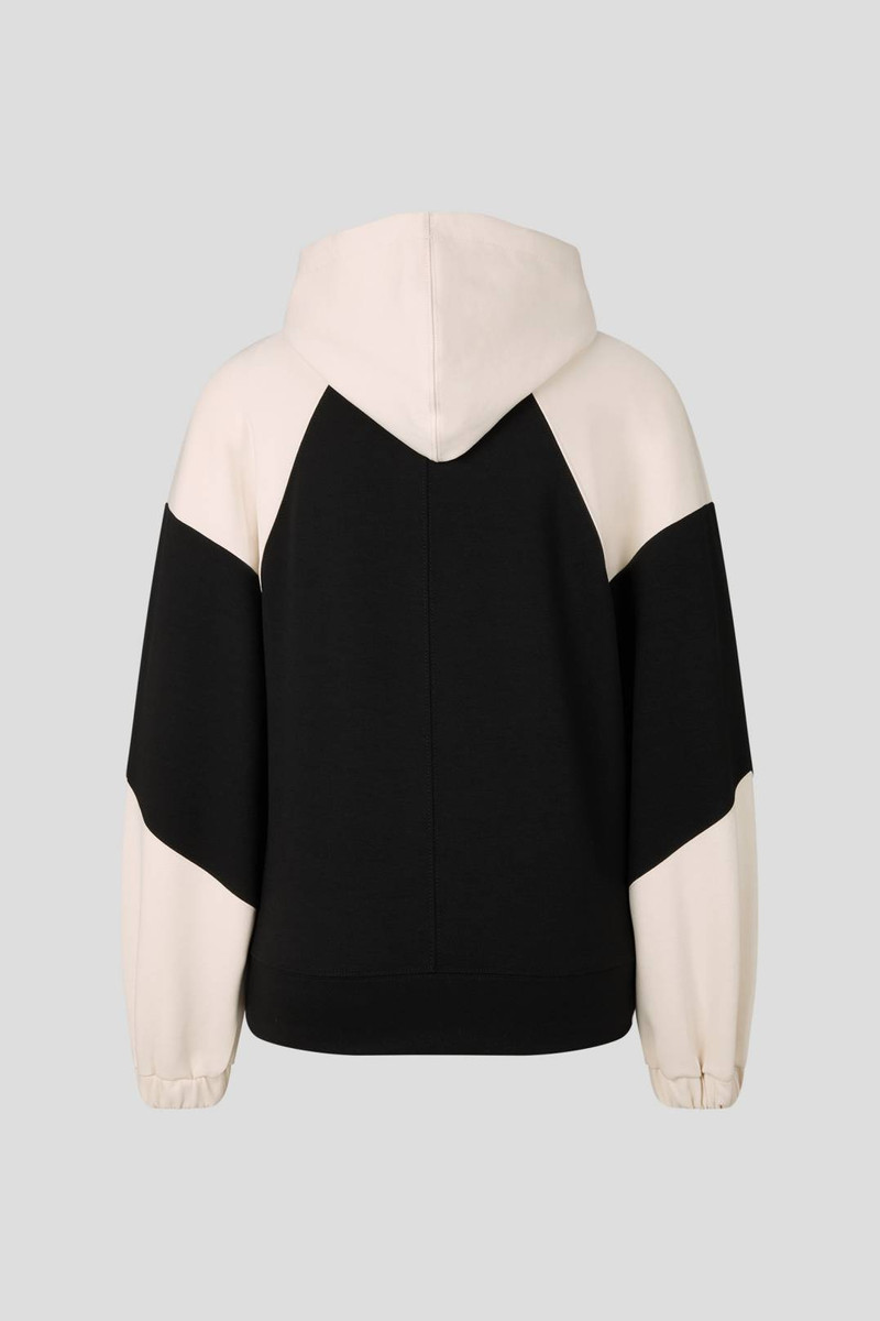 BOGNER PEJA HOODIE IN BLACK/CREAM outlook