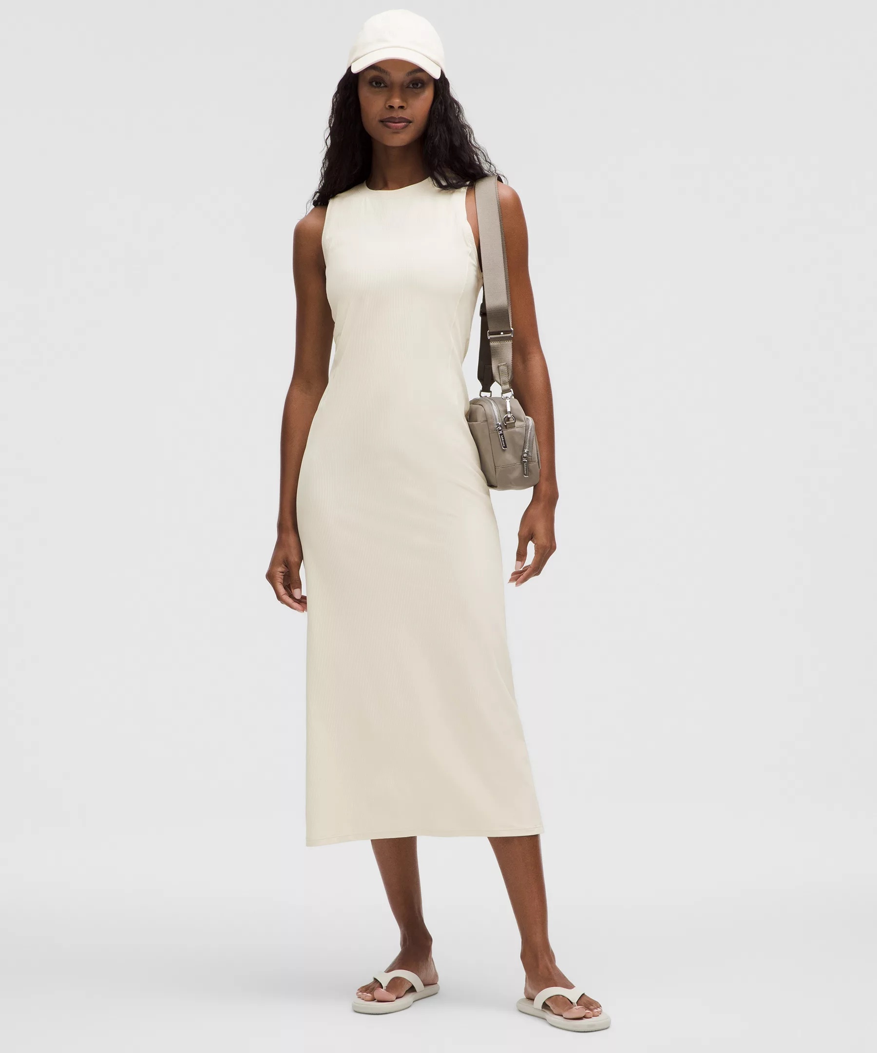 All Aligned Ribbed Midi Dress - 1