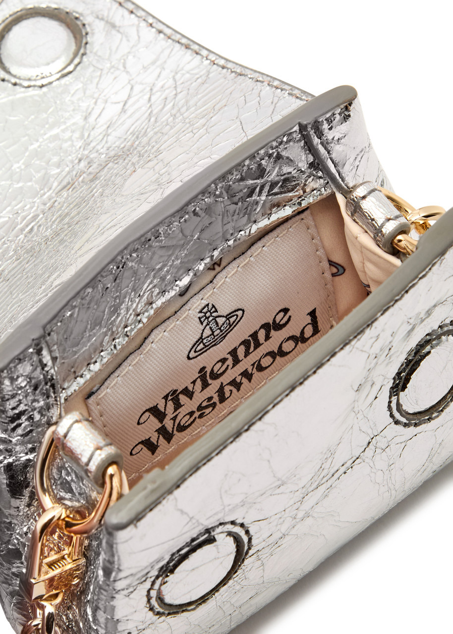 Vivienne Westwood Orb Nano Metallic Leather Cross-body bag - 4