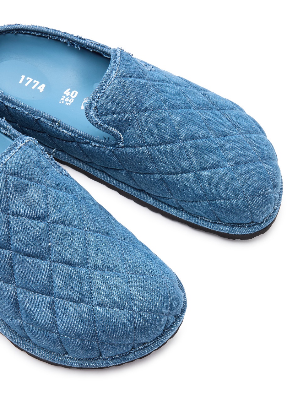 Birkenstock 1774 1774 Eliscu Quilted Denim Sliders - 3