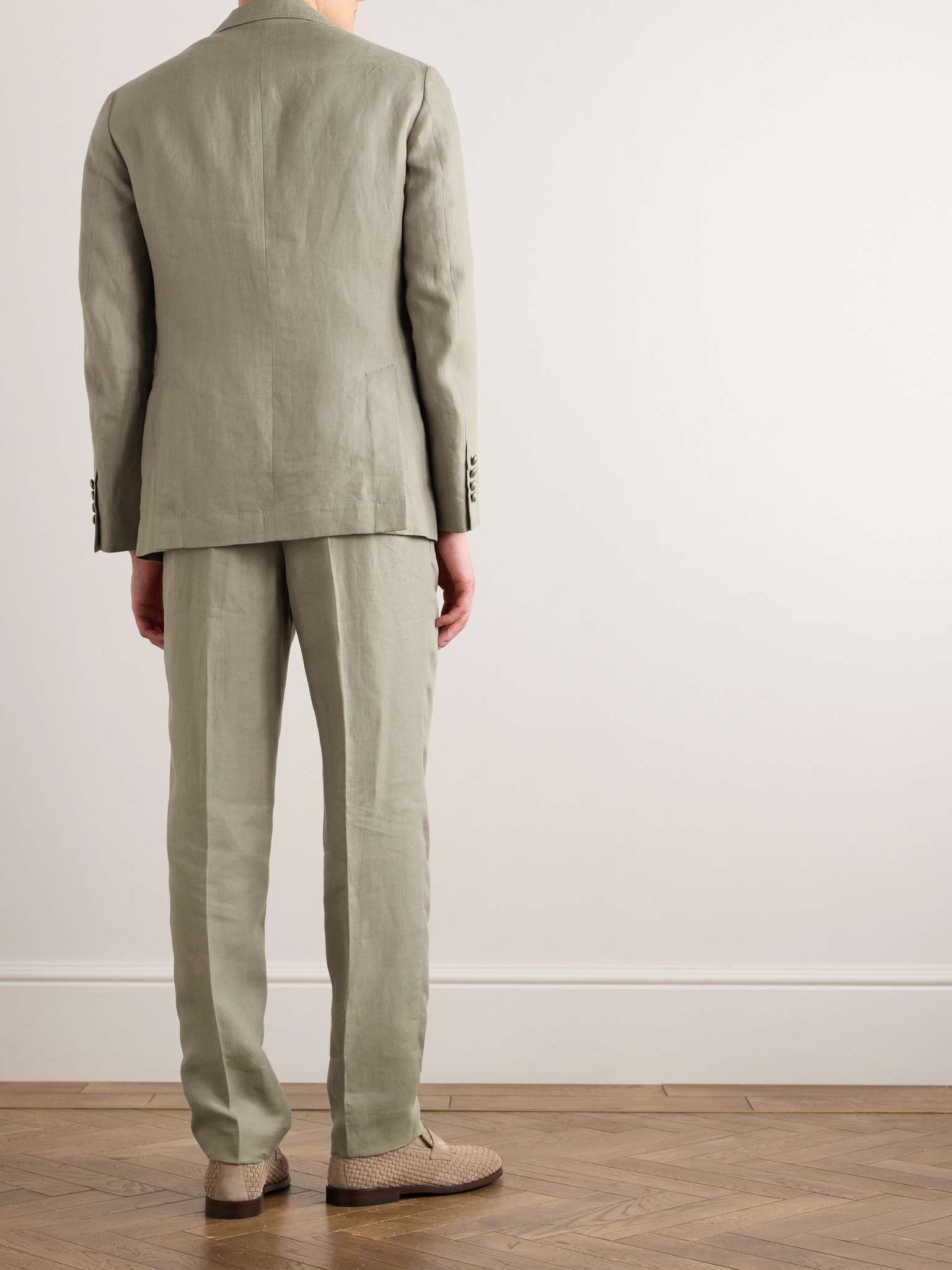 Herringbone Linen Suit - 4