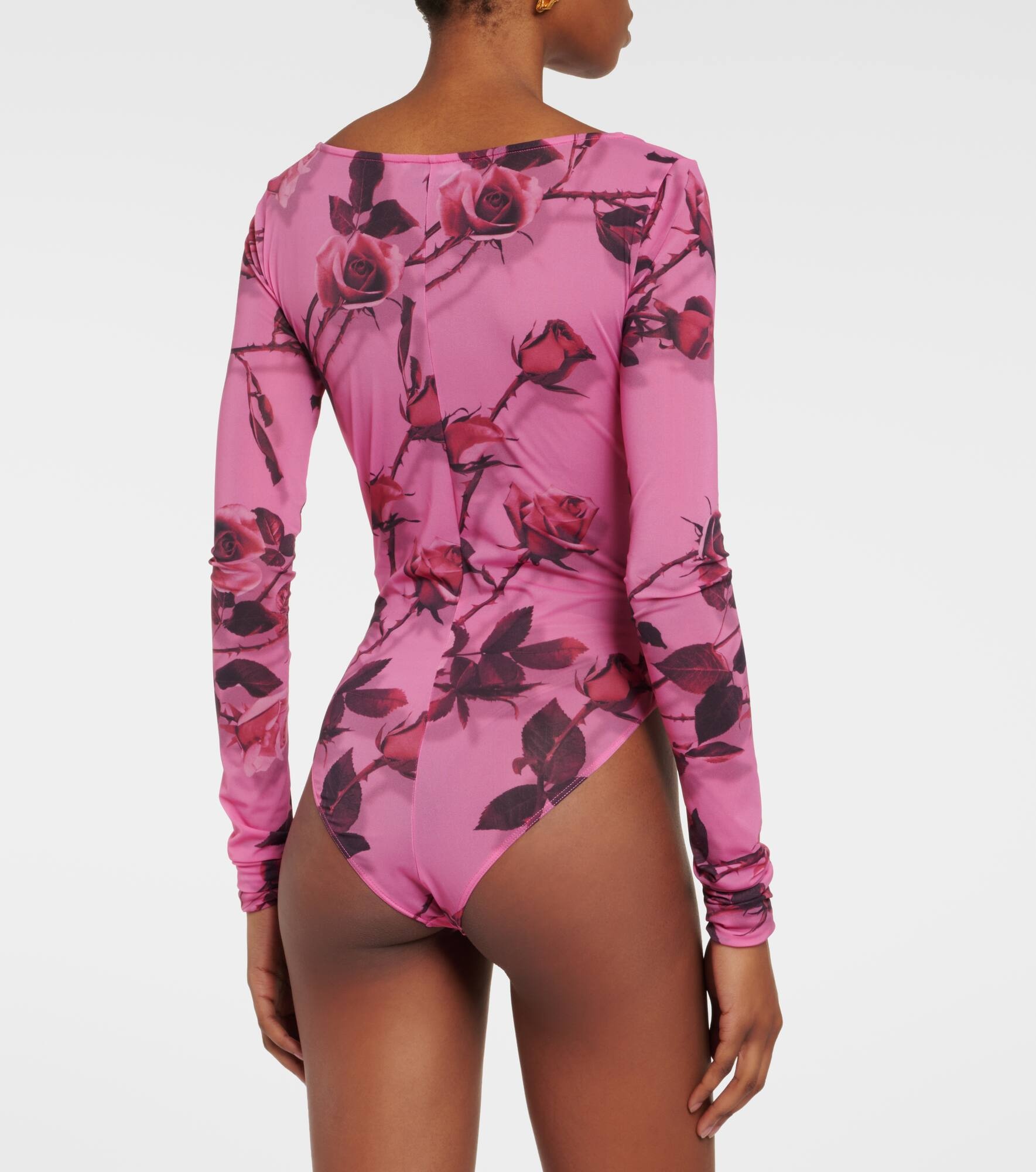 Floral printed bodysuit - 3