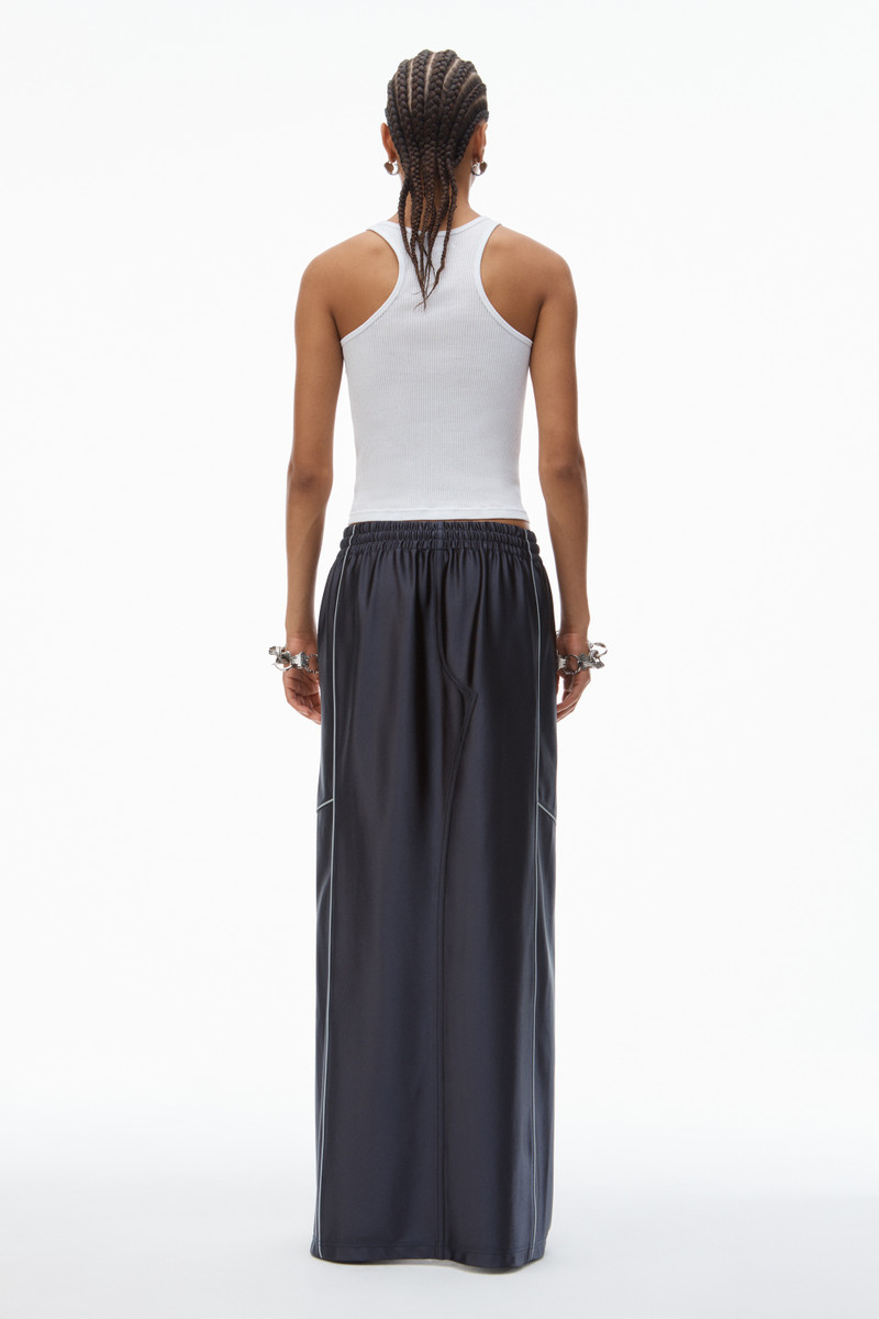 Deconstructed Tube Skirt in Satin Faille Jersey 4