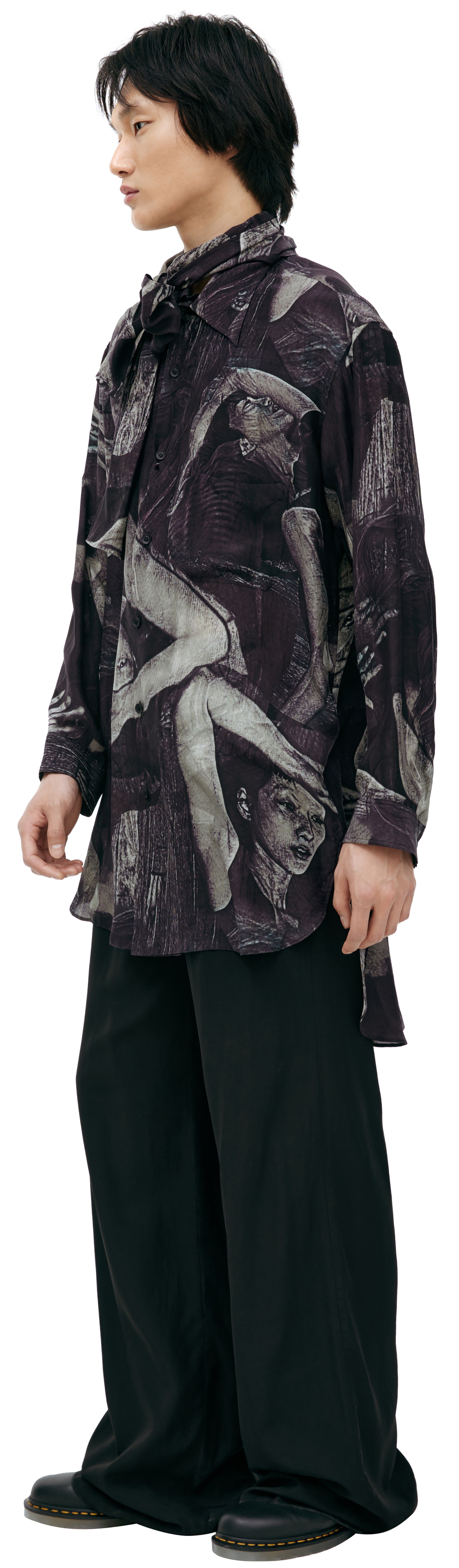 MONOPRINT SILK SHIRT - 2