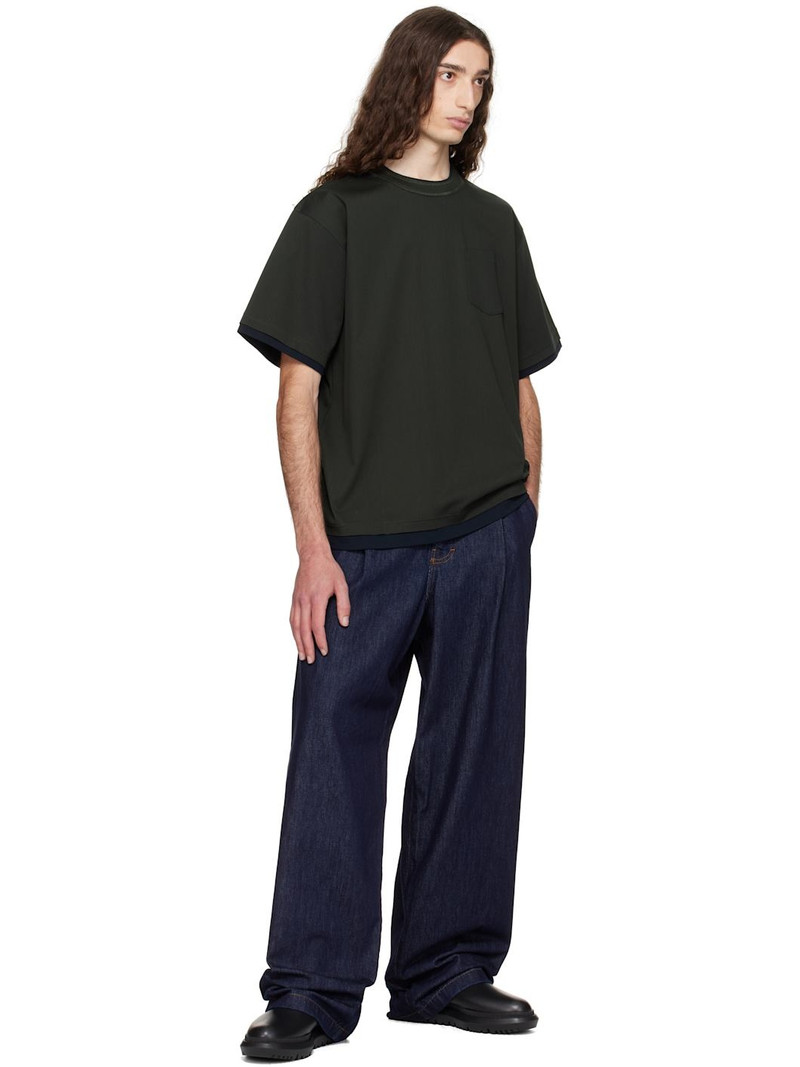 sacai Green Cotton Jersey T-shirt outlook