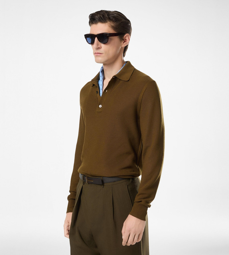 TOM FORD SILK COTTON PIQUET POLO outlook