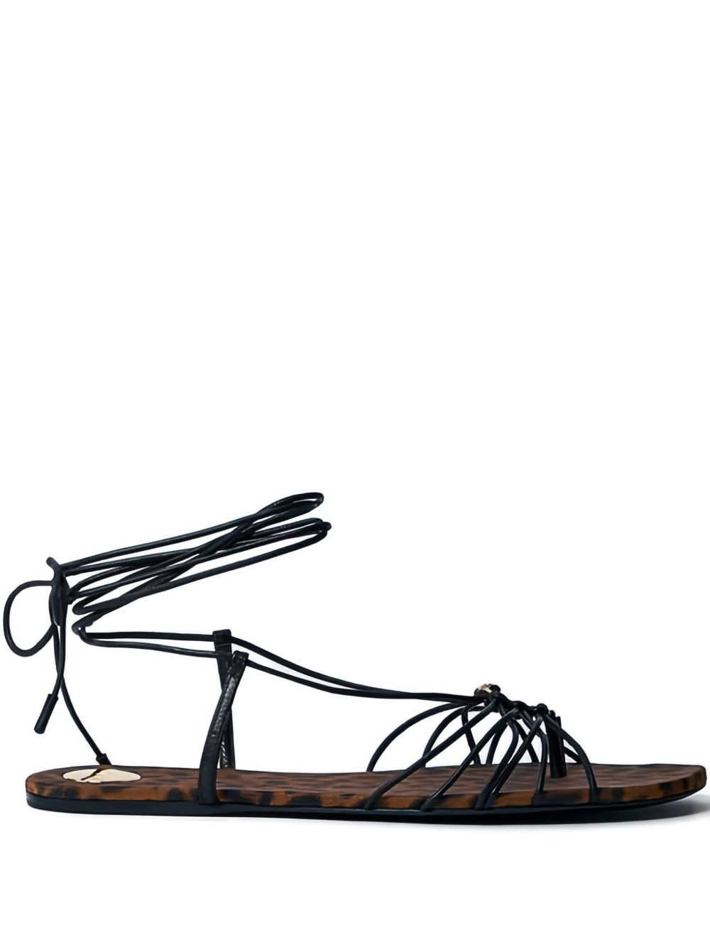 Babylone lace-up flat sandals - 1