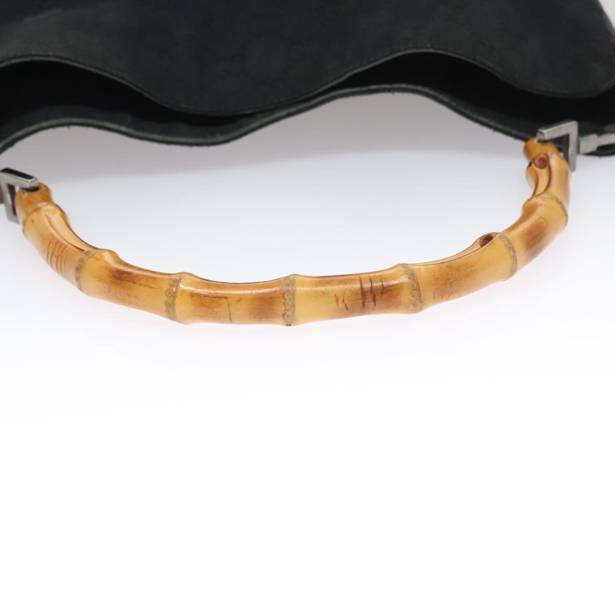 GUCCI Bamboo GG Canvas Hand Bag Black 001 4058 001 4058 - 7