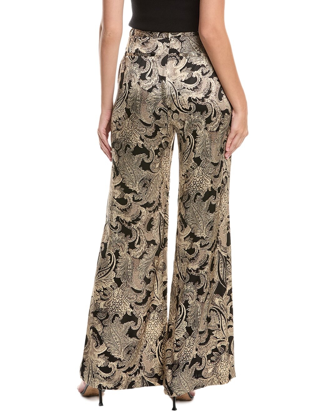 L'AGENCE Pilar Wide Leg Silk Pant - 2