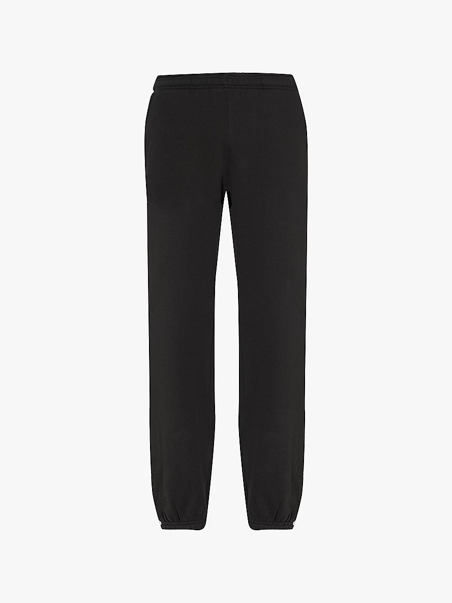 Tapered-leg relaxed-fit organic cotton-jersey jogging bottoms - 1