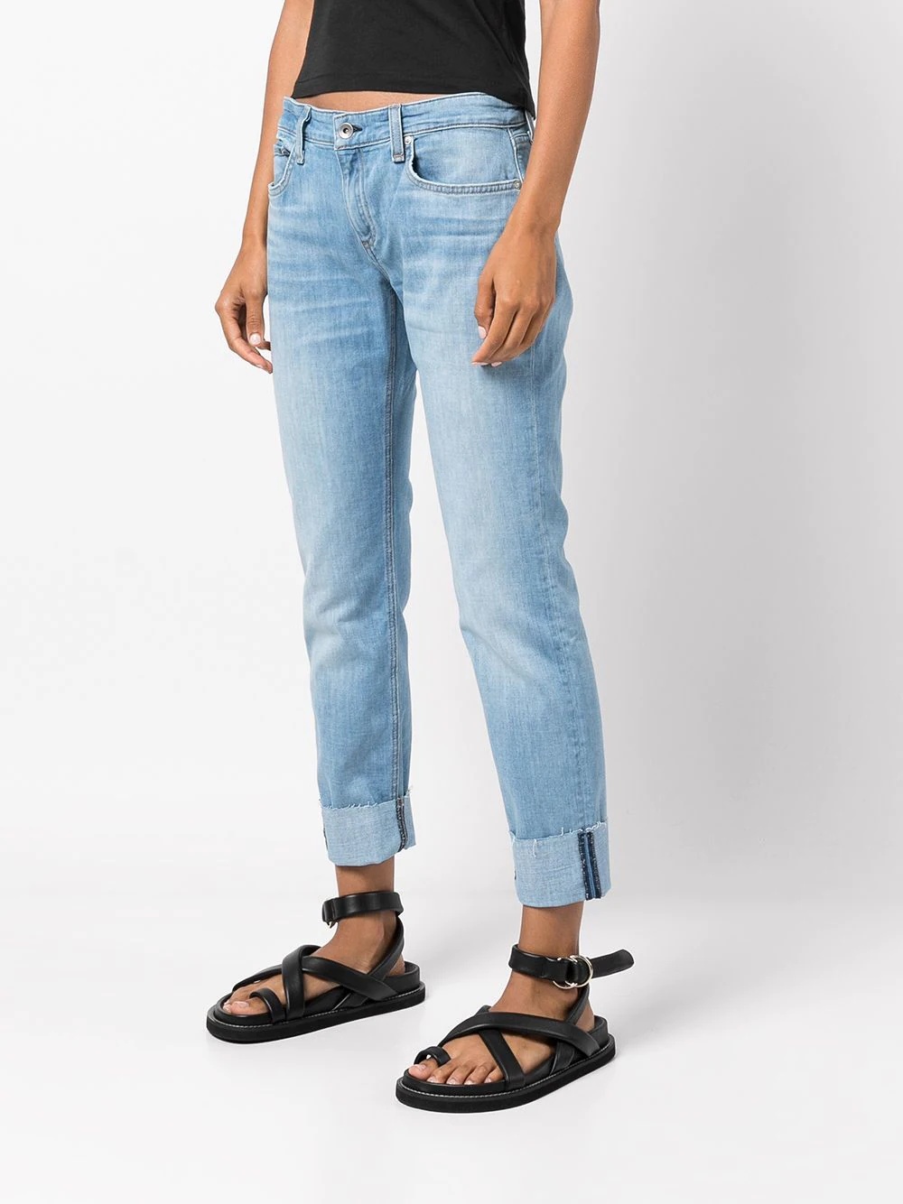 slim-cut denim jeans - 3