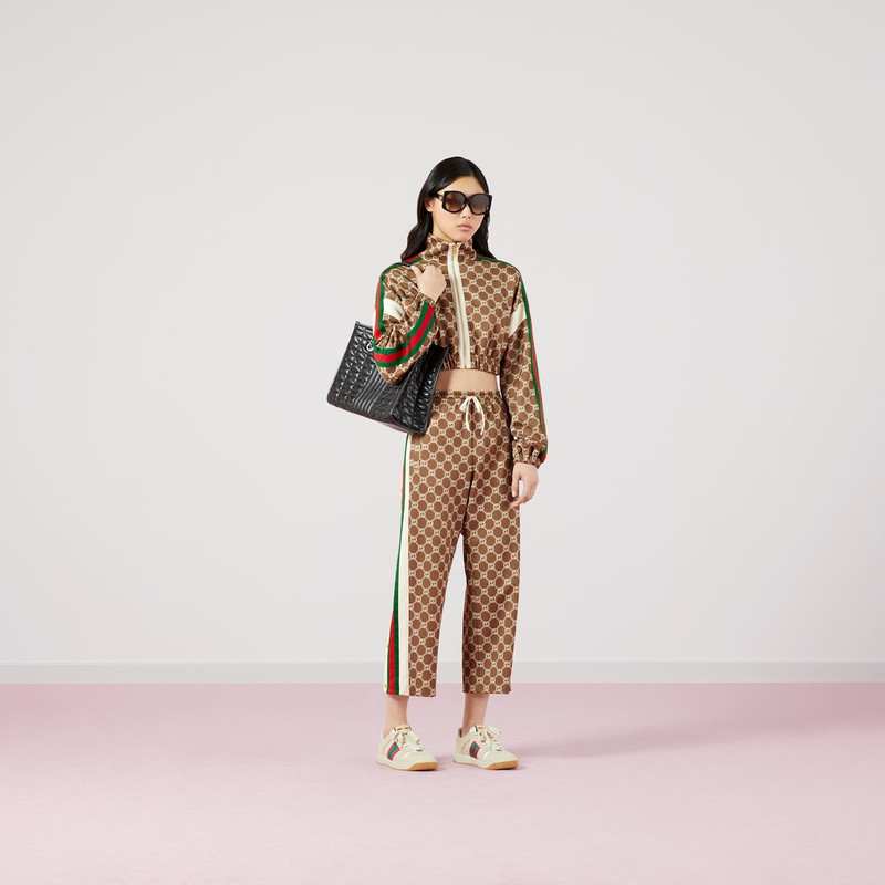 GUCCI Interlocking G snap button jogging pant outlook